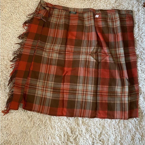 Rare Classic Ralph Lauren Country Plaid Wrap wool Skirt, Sz S/M, Vintage - Picture 3 of 13